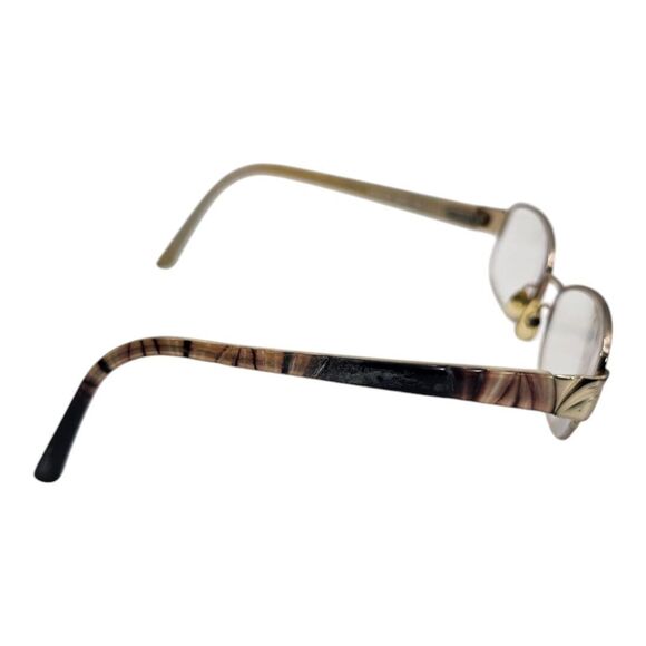 SAKS FIFTH AVENUE women 275 03YG GOLD 55-18-140 Eyeglasses With Case FRAMES ONLY - Picture 3 of 12